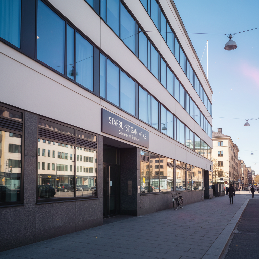 Starburst Gaming AB:s kontor på Sveavägen 44 i Stockholm