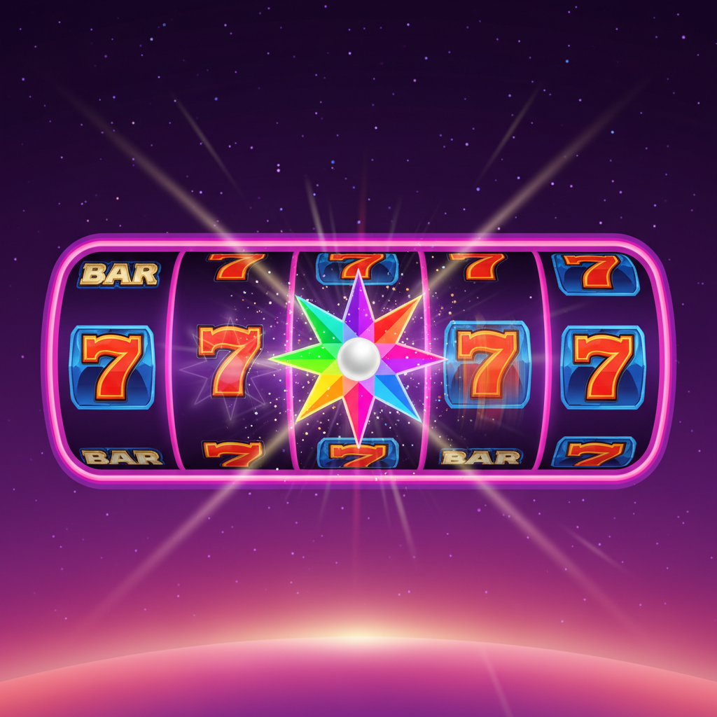 Starburst Wild-symbolen, en flerfärgad åttauddig stjärna som expanderar över hela hjulet och utlöser re-spins